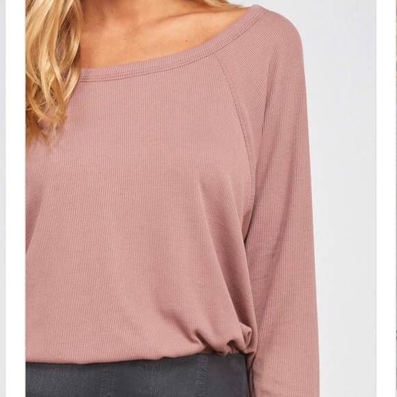 Gray Ribbed essential top - Picture 7 of 8